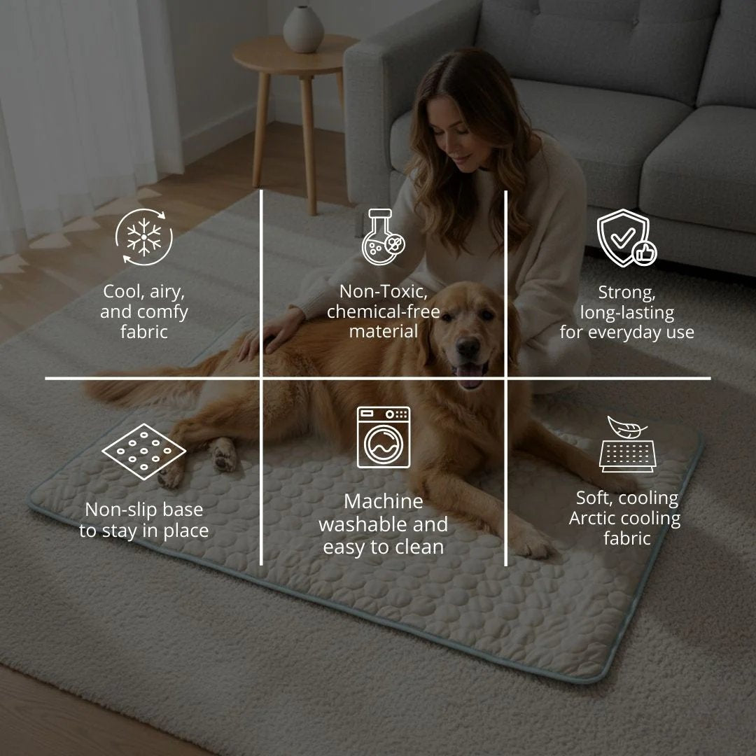 Cooling mat triple-layered comfort