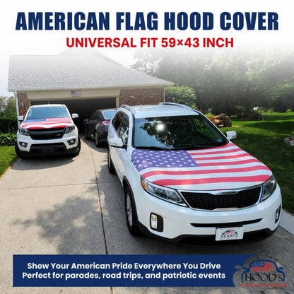 American flag hood cover universal fit 59x43 inch