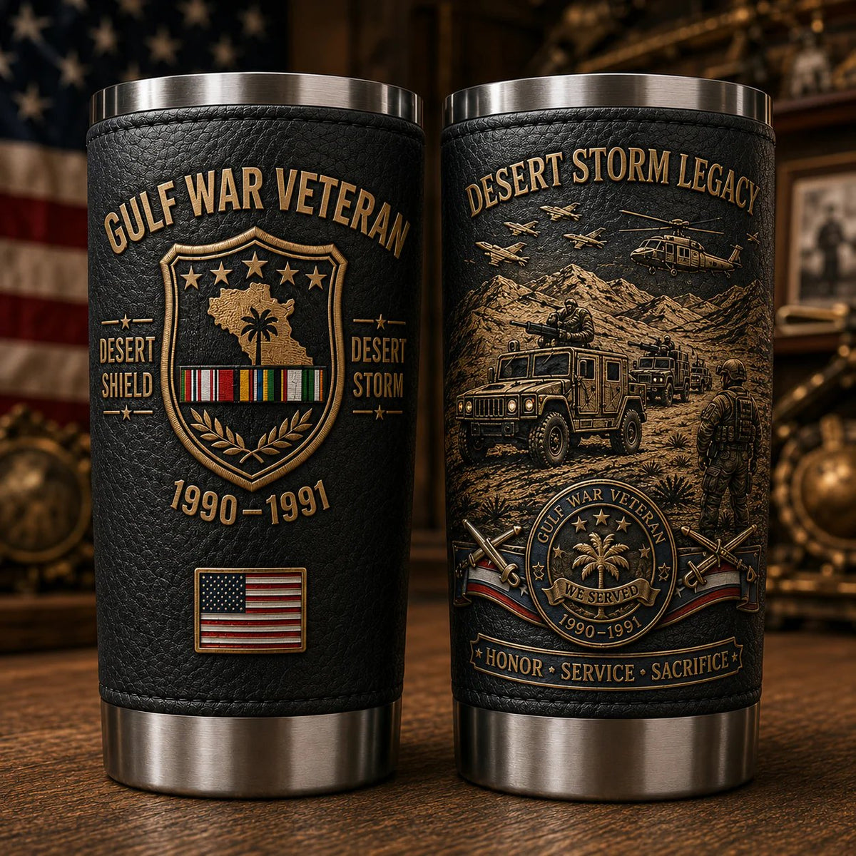 Gulf War Veteran Desert Shield & Desert Storm Tumbler