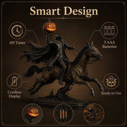 Smart 6 hour timer 3 AAA battery cordless design infographic