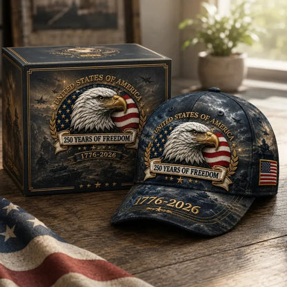 America 250 Military Tribute Embroidered Cap