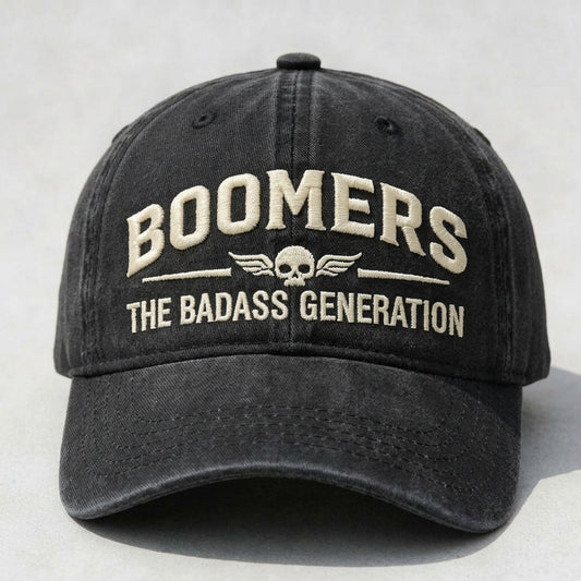 "Boomers: The Badass Generation"Vintage Embroidered Cap