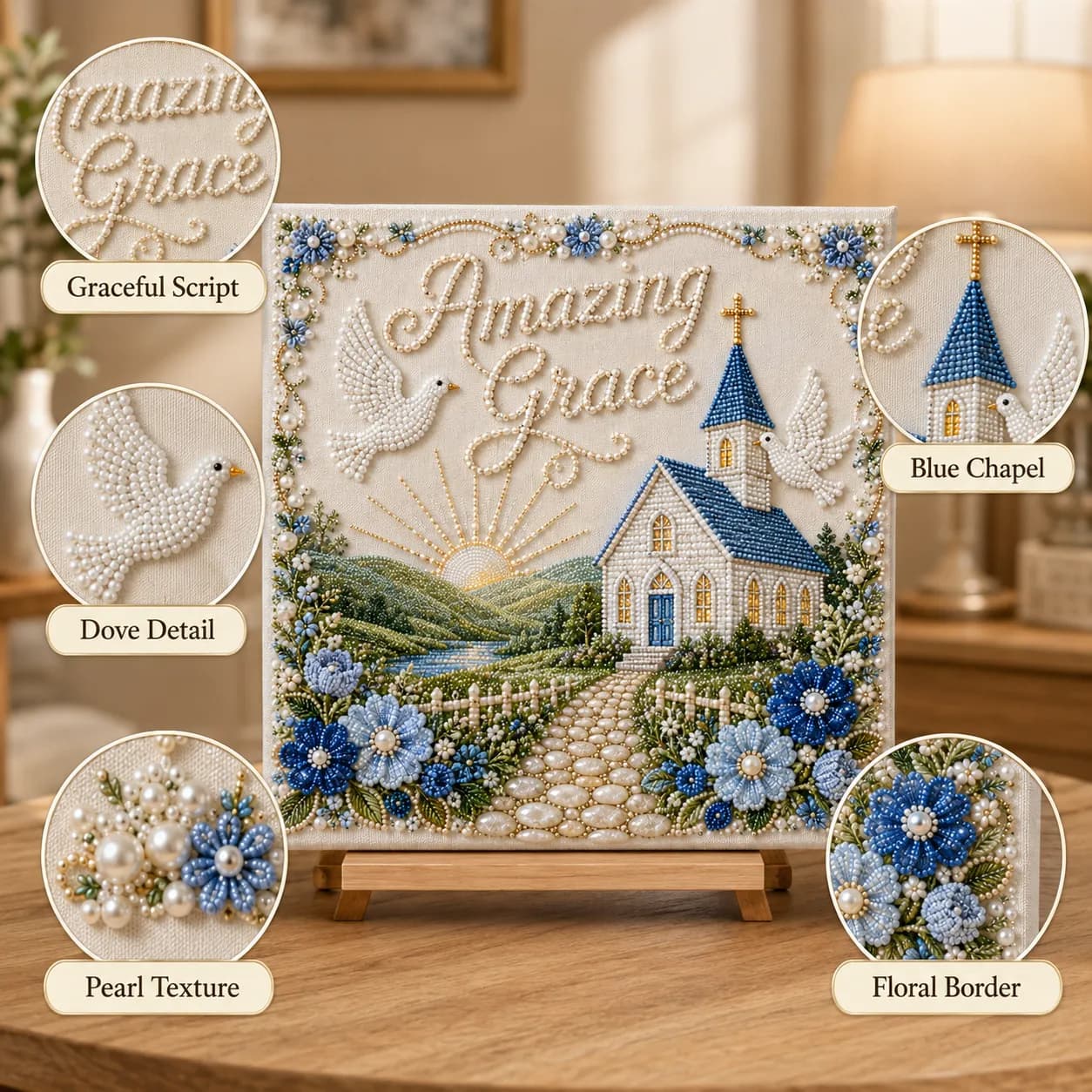 🎵 Beloved Hymns Pearl Art DIY Kit — Faith-Inspired Craft