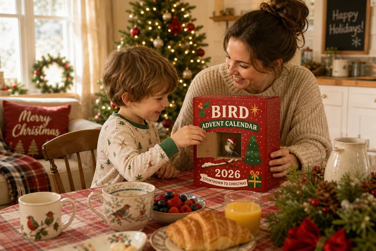 Bird Advent Calendar 2026 – 24 Acrylic Bird Ornaments