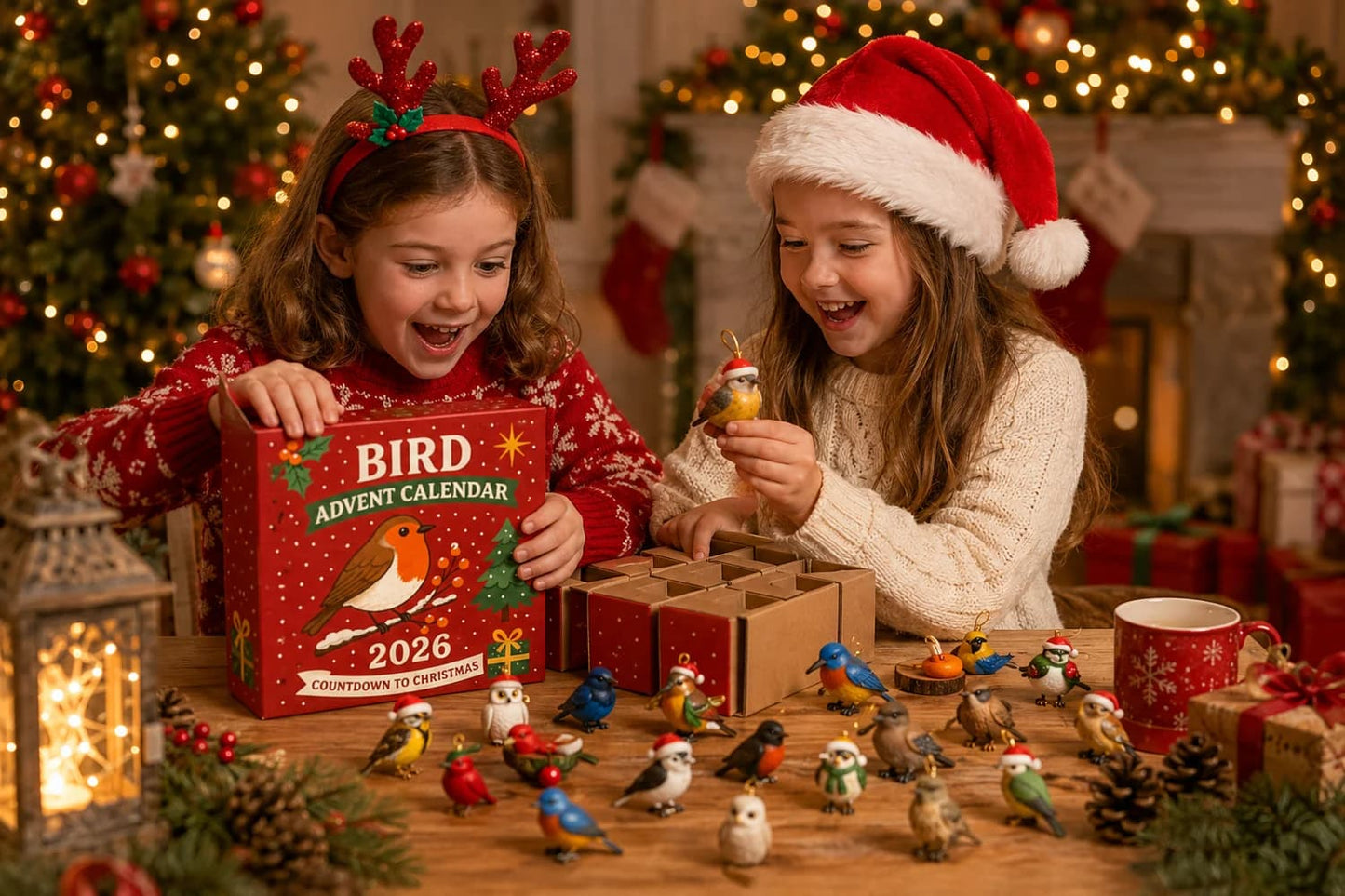 Bird Advent Calendar 2026 – 24 Acrylic Bird Ornaments