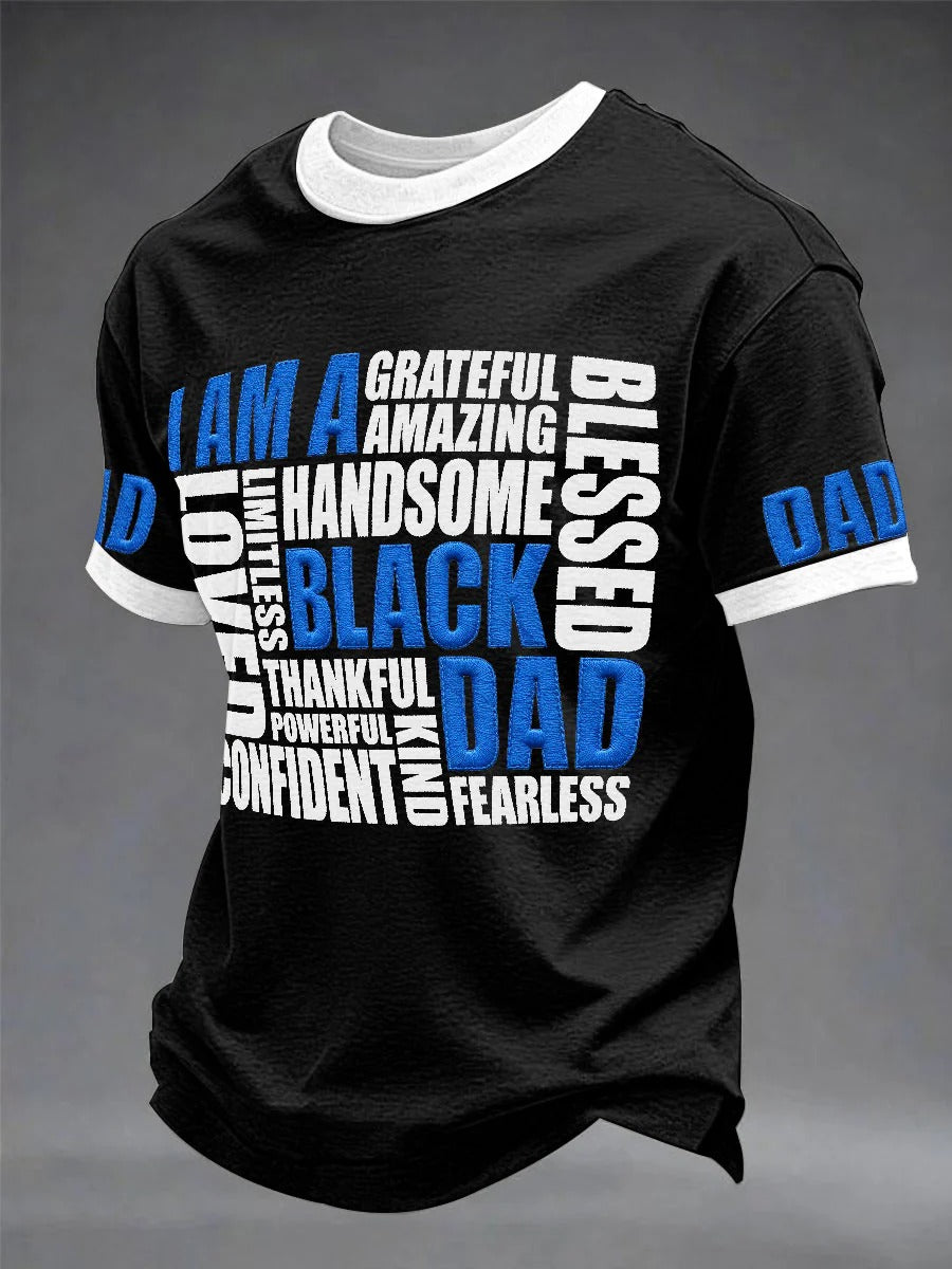Men’s “I Am A Black Dad” Pride Graphic T-Shirt