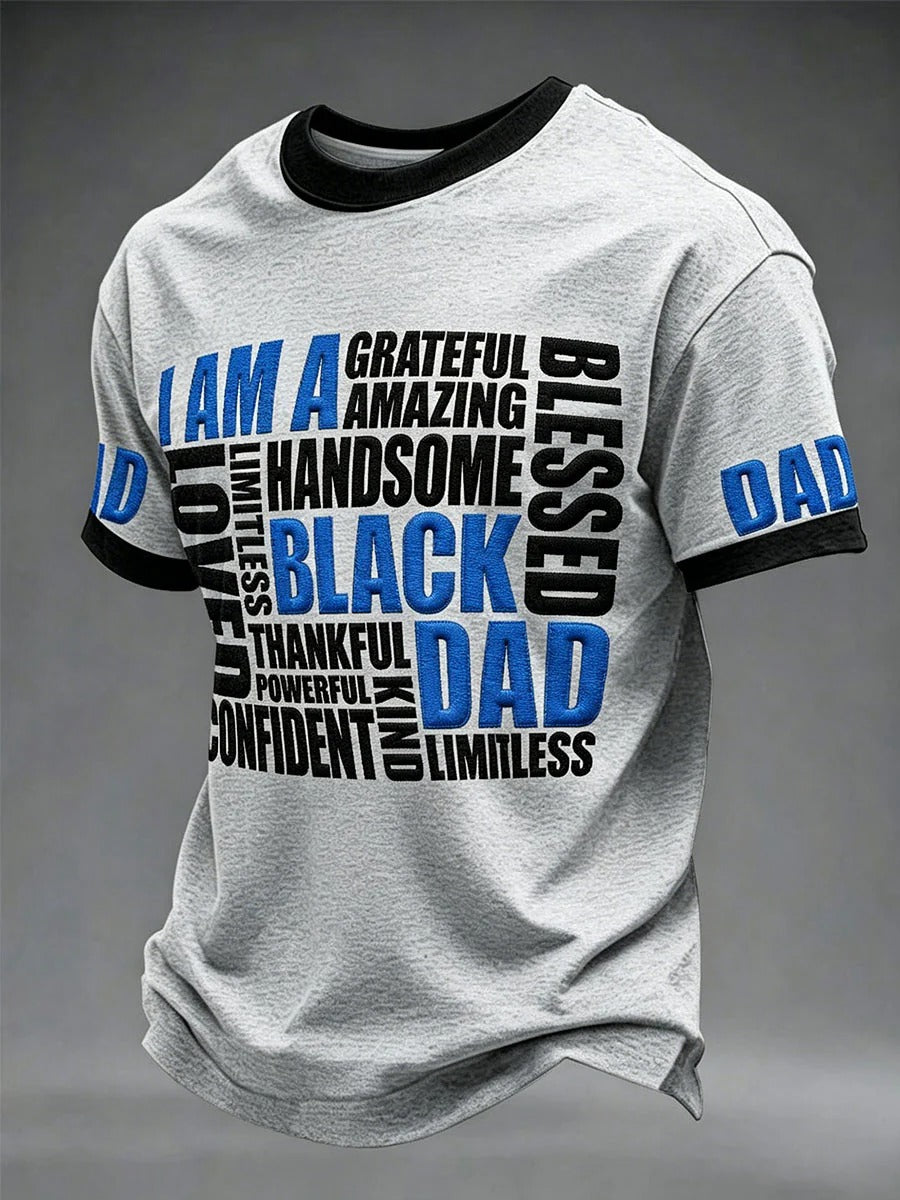 Men’s “I Am A Black Dad” Pride Graphic T-Shirt