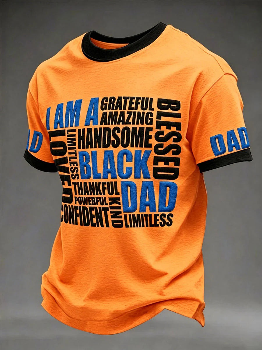 Men’s “I Am A Black Dad” Pride Graphic T-Shirt