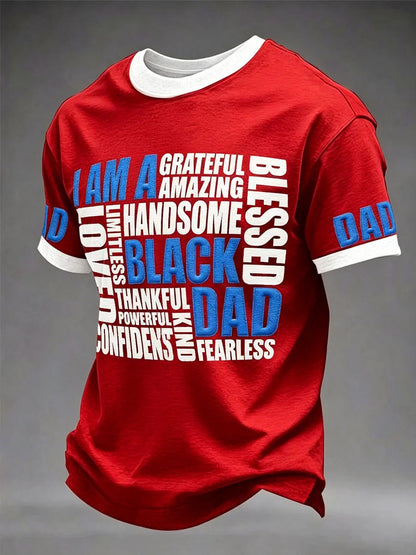 Men’s “I Am A Black Dad” Pride Graphic T-Shirt