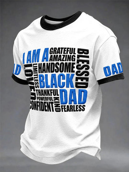 Men’s “I Am A Black Dad” Pride Graphic T-Shirt