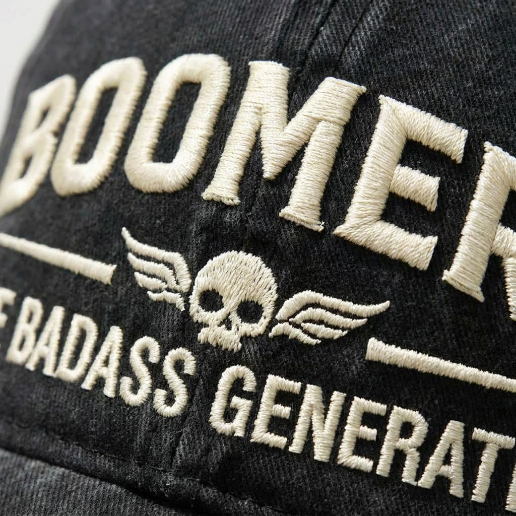 "Boomers: The Badass Generation"Vintage Embroidered Cap