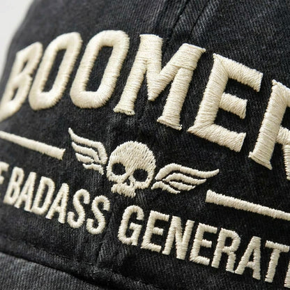 "Boomers: The Badass Generation"Vintage Embroidered Cap