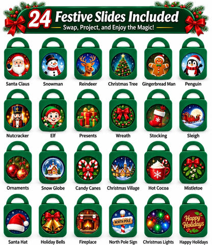 Christmas Car Window Projector – 24 Festive Designs