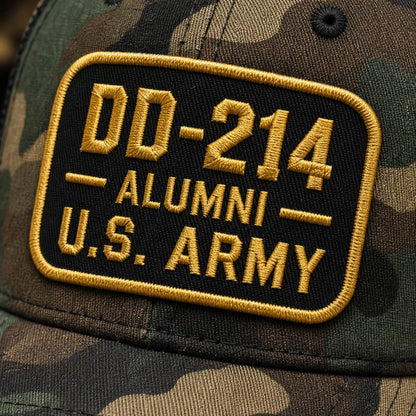 DD-214 Alumni U.S. Army Veteran Embroidered Cap