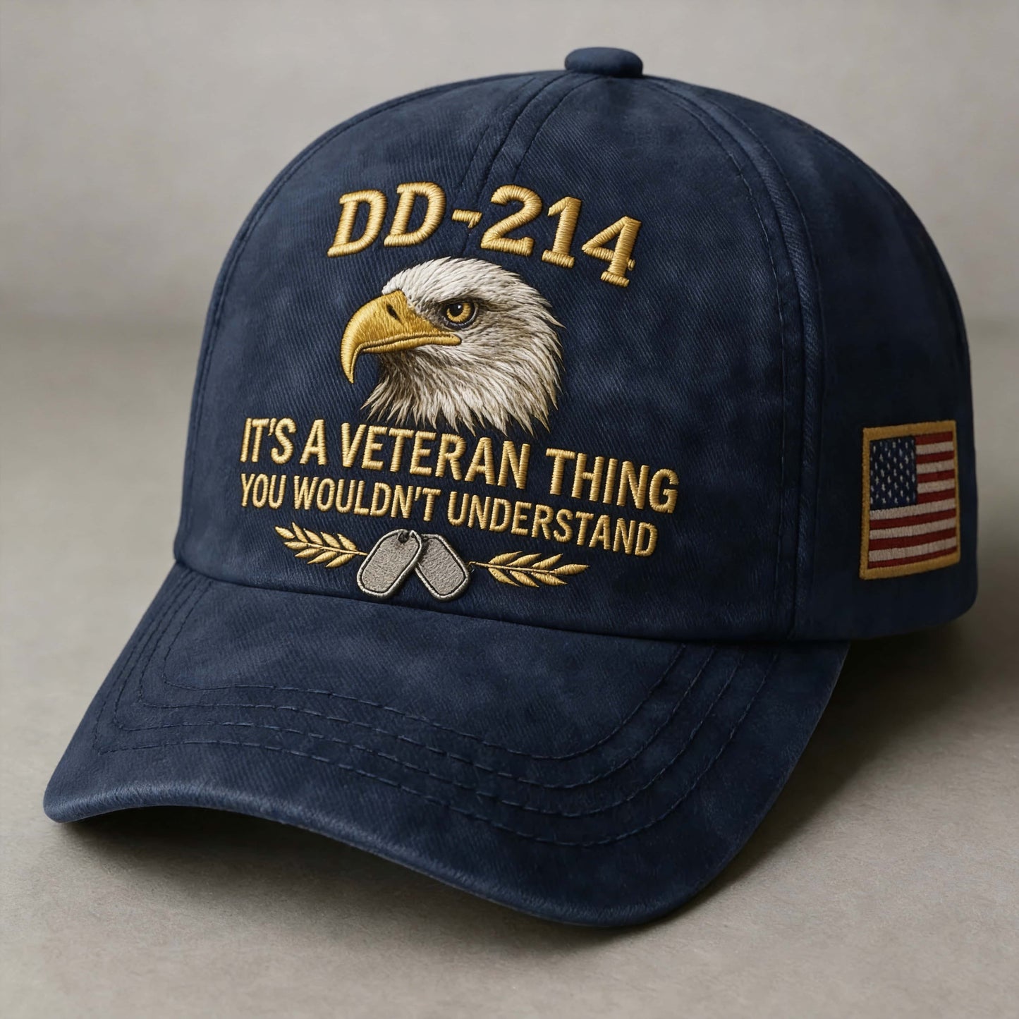DD-214 Veteran Hat -It's a veteran thing - Embroidered Edition