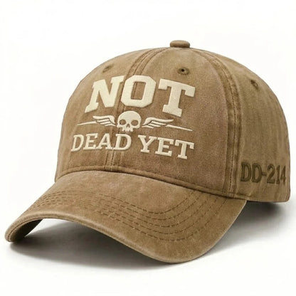 DD-214 Veteran Cap – NOT DEAD YET Embroidered Edition
