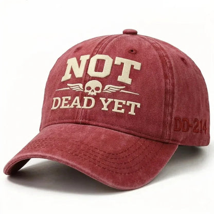 DD-214 Veteran Cap – NOT DEAD YET Embroidered Edition