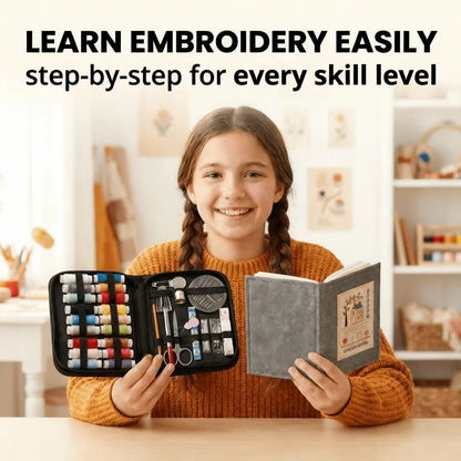 DIY Embroidery Stitch Book Kit for Beginners