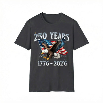 250 Years Eagle 1776-2026 250th Anniversary USA T-Shirt