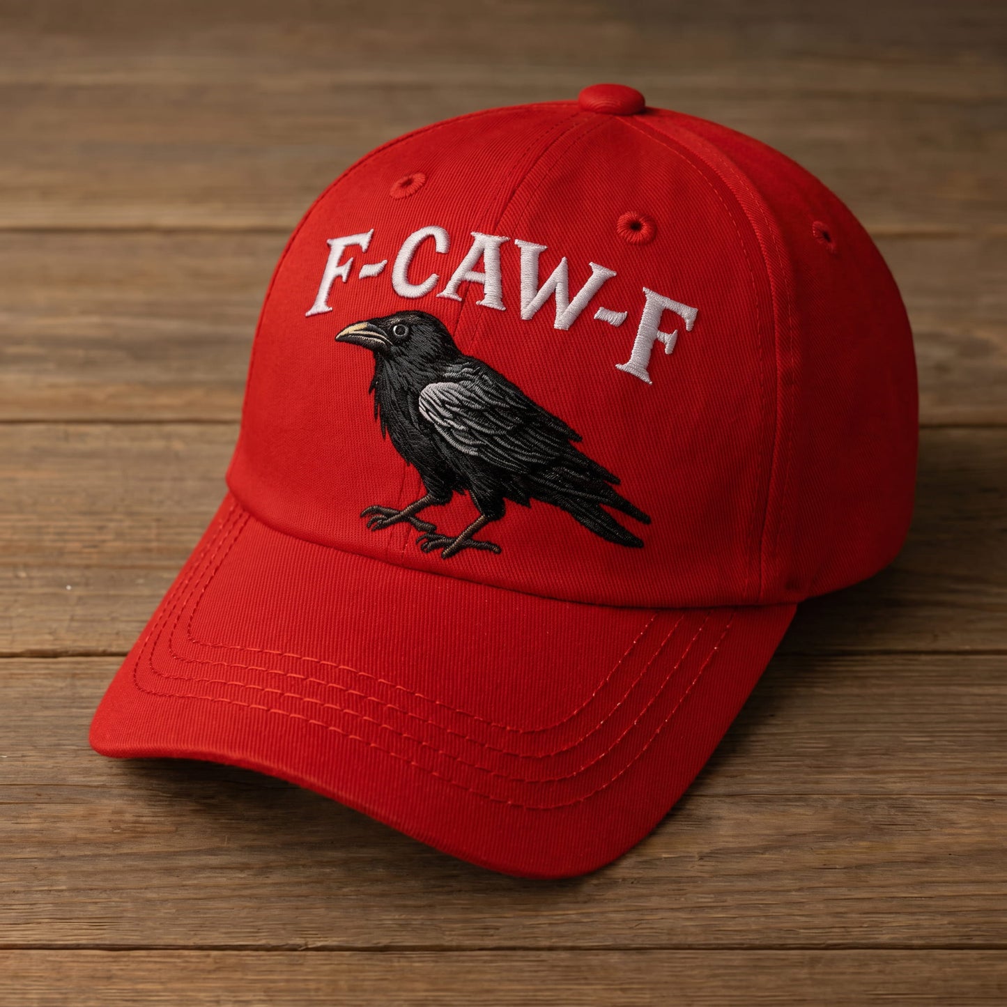 F-CAW-F Raven Vintage Washed Embroidered Cap