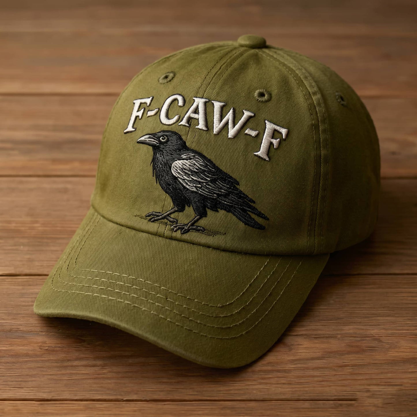 F-CAW-F Raven Vintage Washed Embroidered Cap
