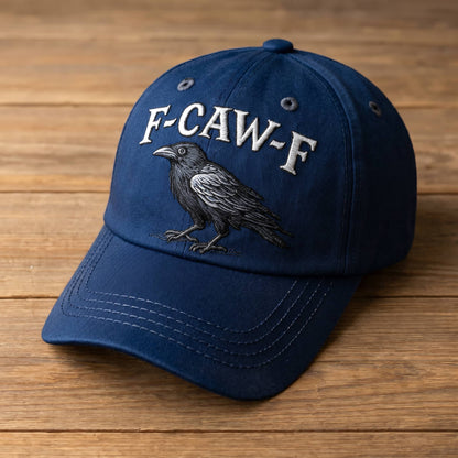 F-CAW-F Raven Vintage Washed Embroidered Cap