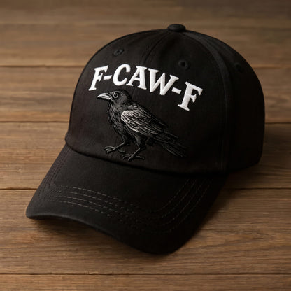 F-CAW-F Raven Vintage Washed Embroidered Cap