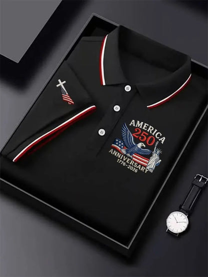 Faith Cross 250th Anniversary Polo Shirt