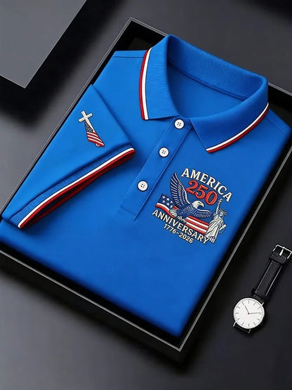 Faith Cross 250th Anniversary Polo Shirt