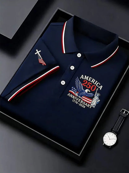 Faith Cross 250th Anniversary Polo Shirt