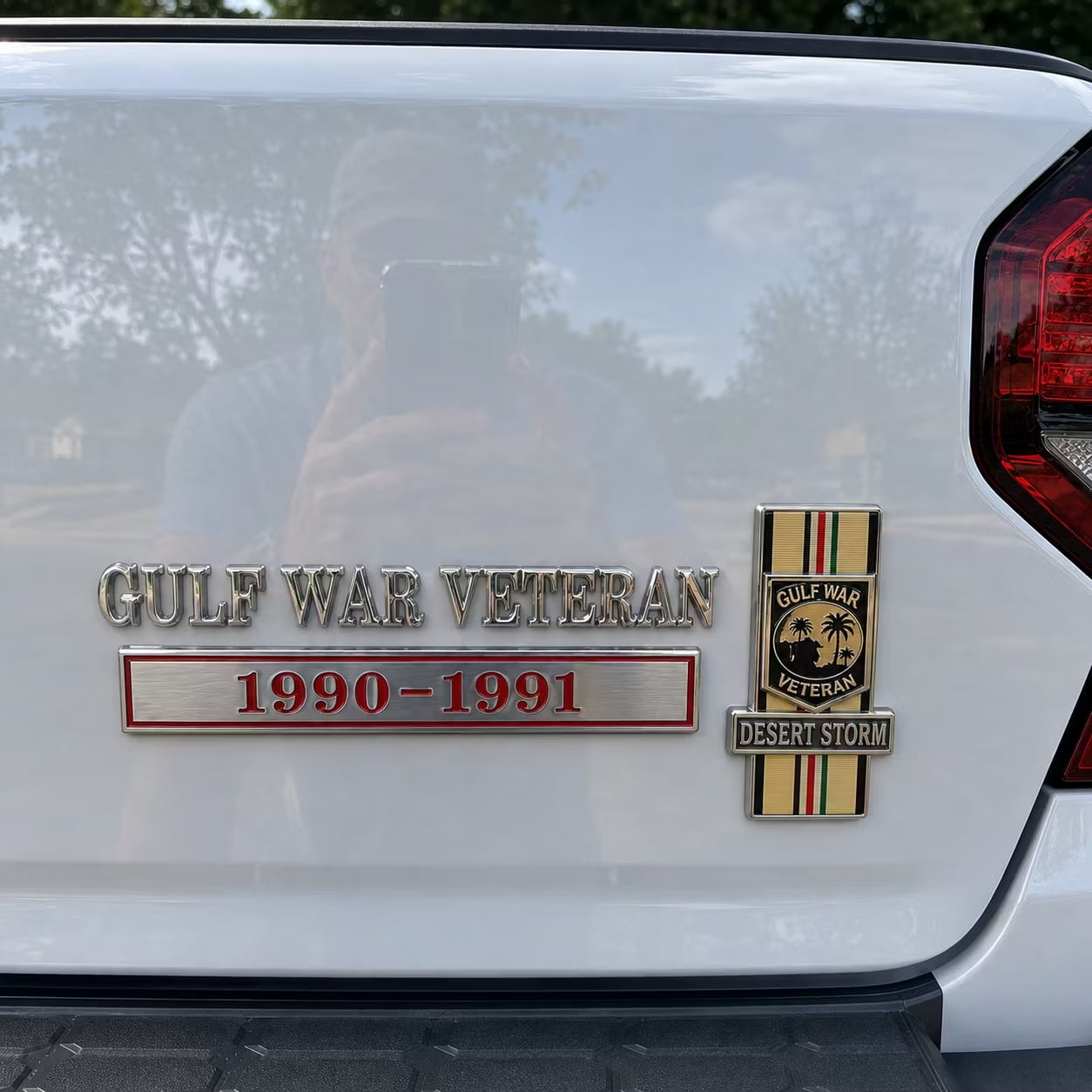 Veteran Service 3D Metal Car Emblem Collection