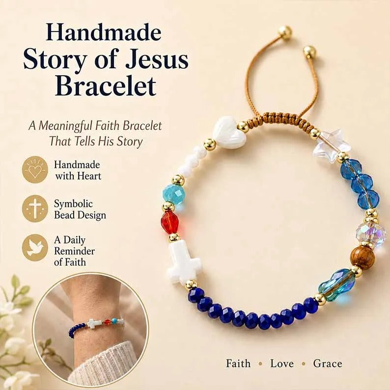Handmade Story of Jesus Bracelet - Faith Symbols