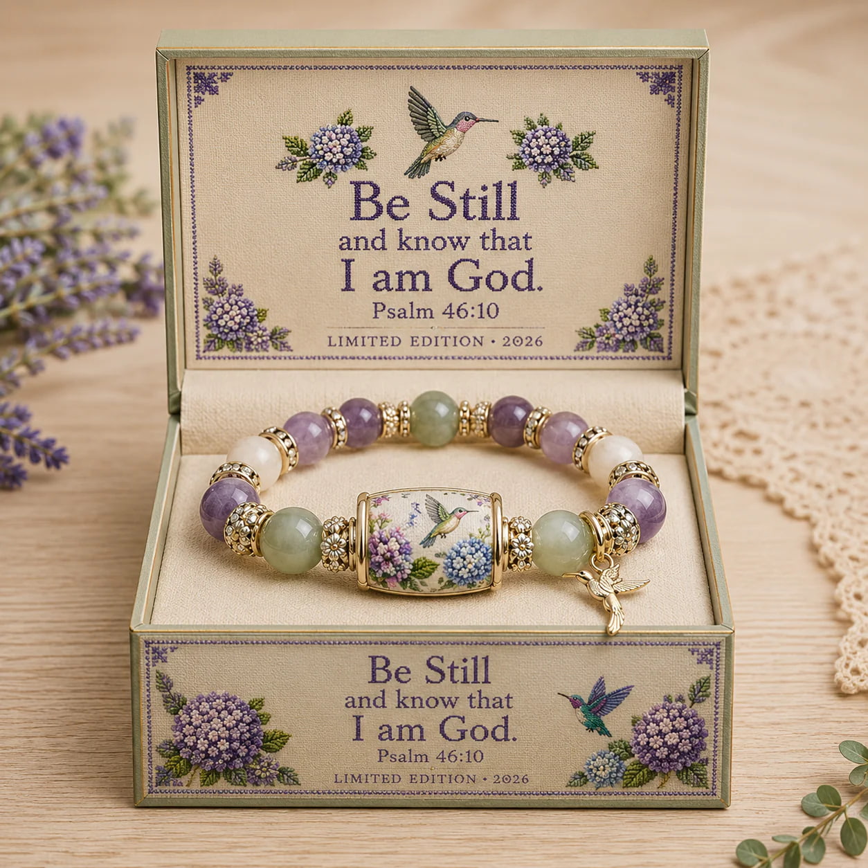 Handcrafted Hummingbird Healing Bracelet — A Gift of Love, Peace & Hope