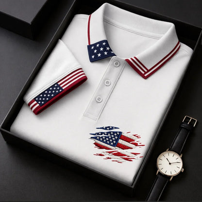 The Stars and Stripes - Men's America 250th Anniversary Polo Shirt