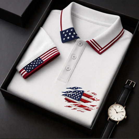 The Stars and Stripes - Men's America 250th Anniversary Polo Shirt