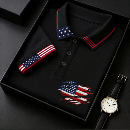 The Stars and Stripes - Men's America 250th Anniversary Polo Shirt