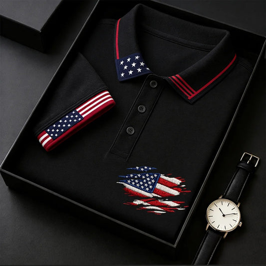 The Stars and Stripes - Men's America 250th Anniversary Polo Shirt