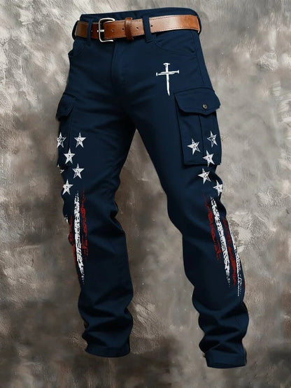 Men's Casual Patriotic-themed Pants