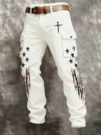 Men's Casual Patriotic-themed Pants