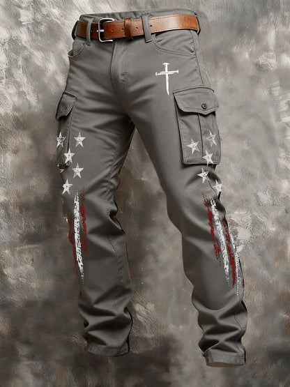 Men's Casual Patriotic-themed Pants