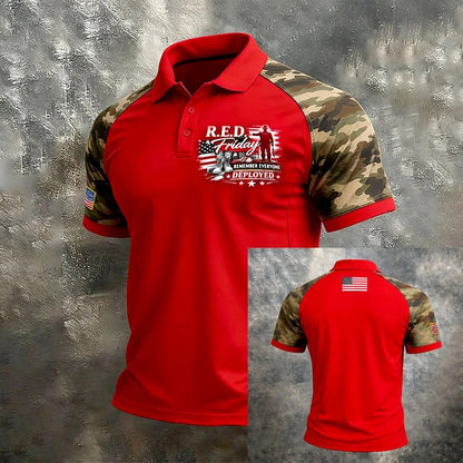 Camo Sleeves R.E.D. Friday Polo Shirt