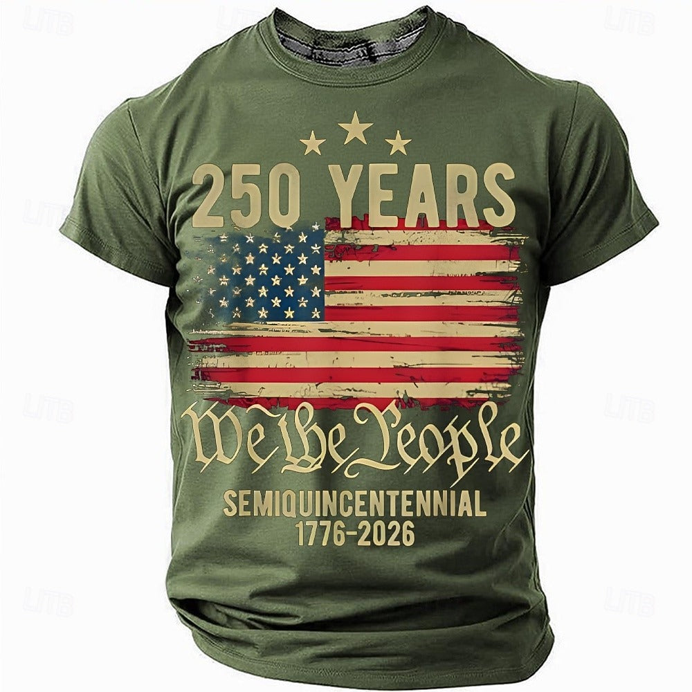 Men's America 250th Anniversary Short Sleeve T-Shirt