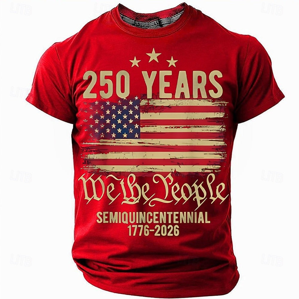 Men's America 250th Anniversary Short Sleeve T-Shirt