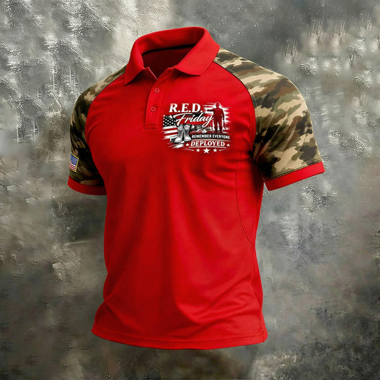 Camo Sleeves R.E.D. Friday Polo Shirt
