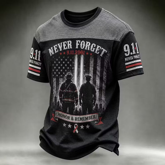 Men's 9.11 Memorial Never Forget Casual T-Shirt