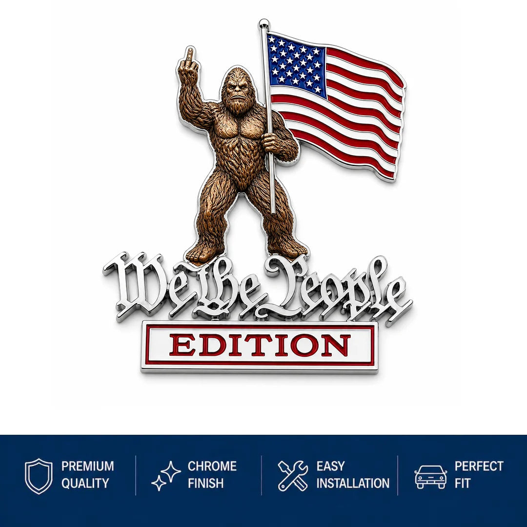 We The People Patriot Metal Emblem for Cars, Trucks & More