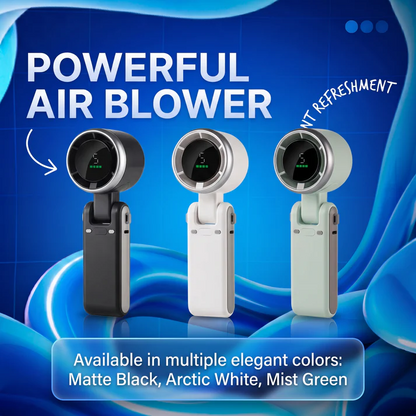Portable Handheld Turbo Fan – 5-Speed Rechargeable Mini Cooling Fan
