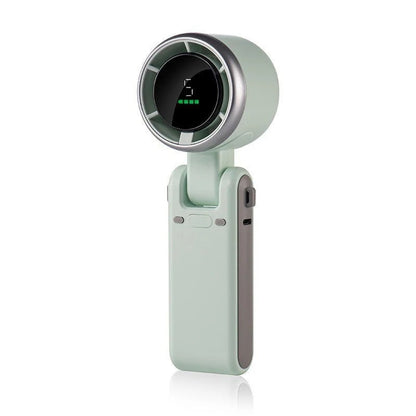 Portable Handheld Turbo Fan – 5-Speed Rechargeable Mini Cooling Fan
