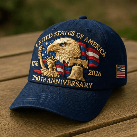 US 250th Anniversary American Eagle Hat - Embroidered Edition