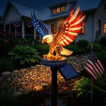 Solar Eagle Garden Stake Light – Patriotic Outdoor Decor